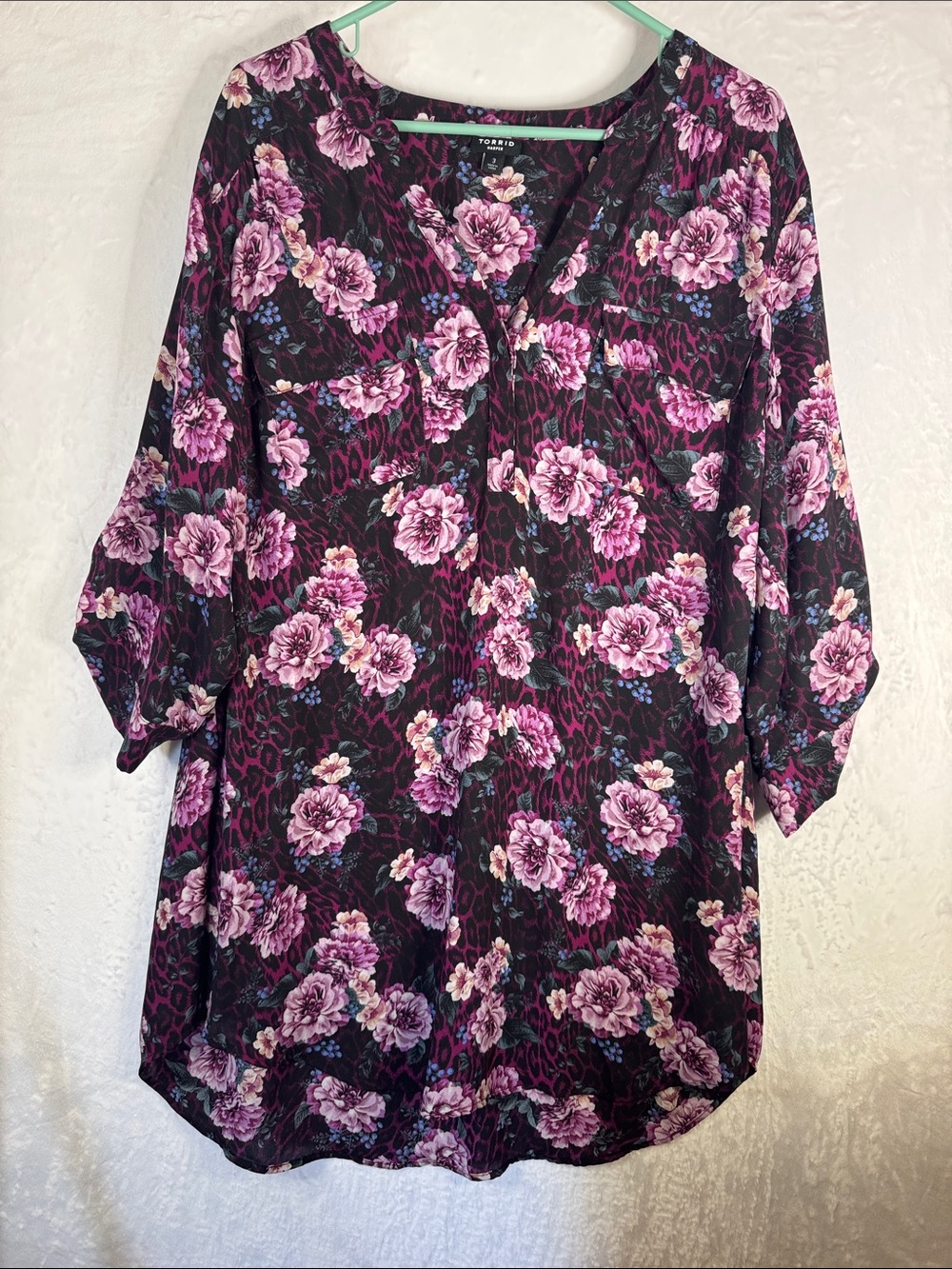 Torrid 3 Leopard Floral Harper 3x